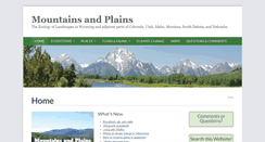 Desktop Screenshot of mountainsandplains.net