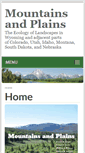 Mobile Screenshot of mountainsandplains.net