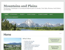 Tablet Screenshot of mountainsandplains.net
